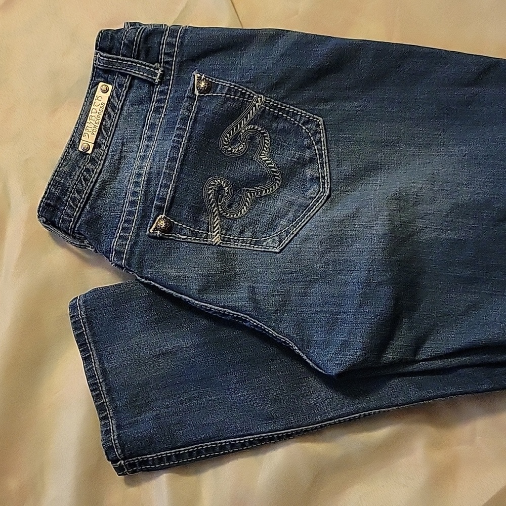 **VINTAGE** Express Rerock Skinny Jeans sz 10 - Picture 4 of 6